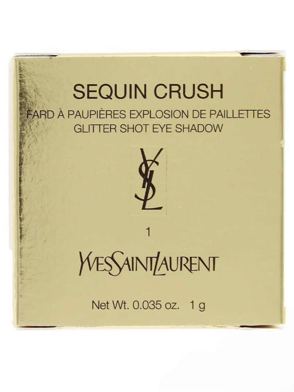 YSL Sequin Crush Glitter Shot Eyeshadow #1 0.035 oz / 1g NWT ✨💛👁️💄 - Picture 2 of 3